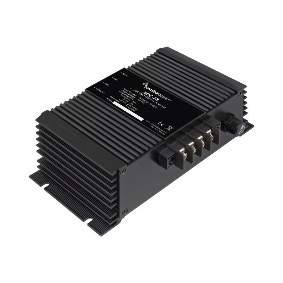 Samlex SDC-23 DC-DC Converter, Input: 20-30 Vdc, Output: 13.8 Vdc 20 A Continuous