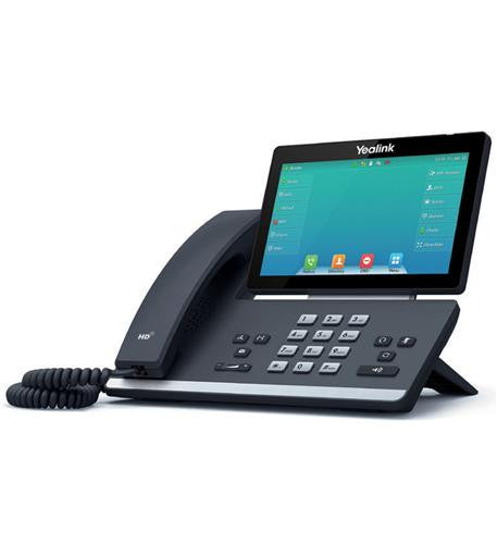 Yealink SIP-T57W IP Phone with 7” Touch Screen Bluetooth 4.2 Wi-Fi 2.4G/5G and 16 VoIP Accounts