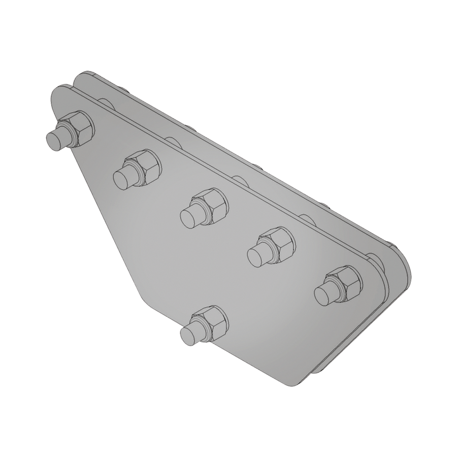 Syscom Towers SP-202050-G Equalizing Plates with Screws and Spacers, for 5 Guyed. Hot-dip Galvanized 7.87 x 7.87 x 19.68 in
