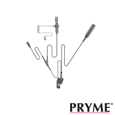 Pryme SPM-3301 Microphone-Earphone with 3 Wire System for Kenwood Series G/ 3230/ 2102G/ 2202L/ 2212L/ 2170/ 2360/ 2302/ 2312/ 2000/ 2402/ NX220/ NX240/ TKD240