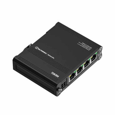 Teltonika Passive PoE 4 x LAN Gigabit 2-pin DIN Rail integrated