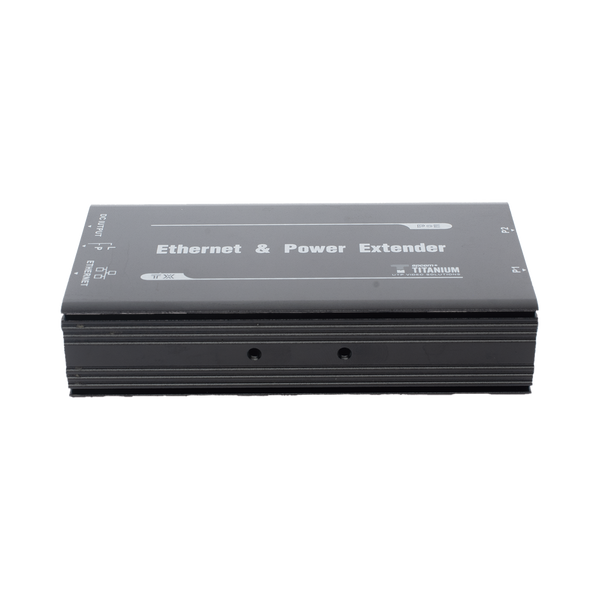 Epcom Titanium TT-8001TPOE (POE 600 METERS) Transmitter for TT-8001R PoE Extender / 1 Port for video reception and power supply (PoE) / IDEAL FOR DOMES AND IP CAMERAS / Cascading Connection / Supports 60 W PTZ's / Supports IEEE802.3af/at
