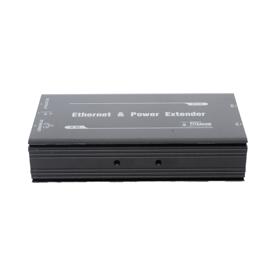 Epcom Titanium TT-8001TPOE (POE 600 METERS) Transmitter for TT-8001R PoE Extender / 1 Port for video reception and power supply (PoE) / IDEAL FOR DOMES AND IP CAMERAS / Cascading Connection / Supports 60 W PTZ's / Supports IEEE802.3af/at