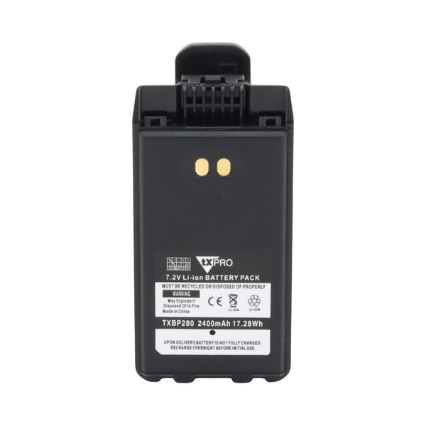 Txpro TXBP280 7.2 Vdc at 2400 mAh Li-Ion Battery for Portable Radios IC-F1100 / 2100D
