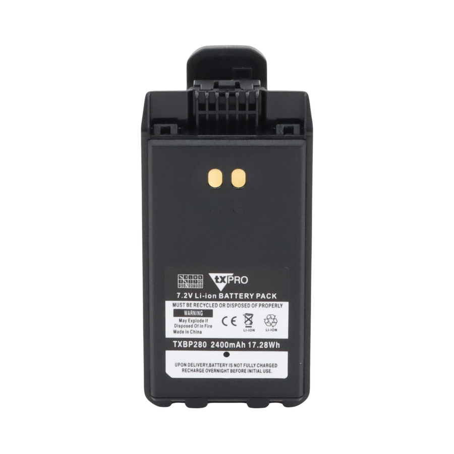 Txpro TXBP280 7.2 Vdc at 2400 mAh Li-Ion Battery for Portable Radios IC-F1100 / 2100D