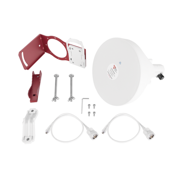 Txpro TXPJHSMIMO 30° Symmetrical Sector Antenna, 19 dBi, 4.9-6.5 GHz - Ideal for High-Noise Environments, N-Female Connector, Includes Mount and Jumpers