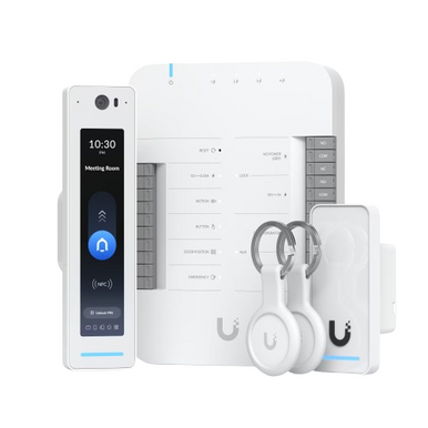 Ubiquiti UA-G3-SK-Pro Starter Kit Complete Door Access Control 2 Readers Apple Touch Pass PoE IP55 Weatherproof