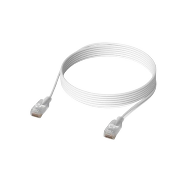 Ubiquiti UACC-Cable-Patch-EL-2M-W Etherlighting Patch Cable 2m Category 6 2.5 GbE PoE++ Translucent RJ45