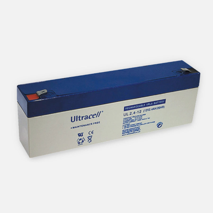 Ultracell UL2.6-12 12VCD 2.6Ah Slim Battery Backup Security Systems Alarm