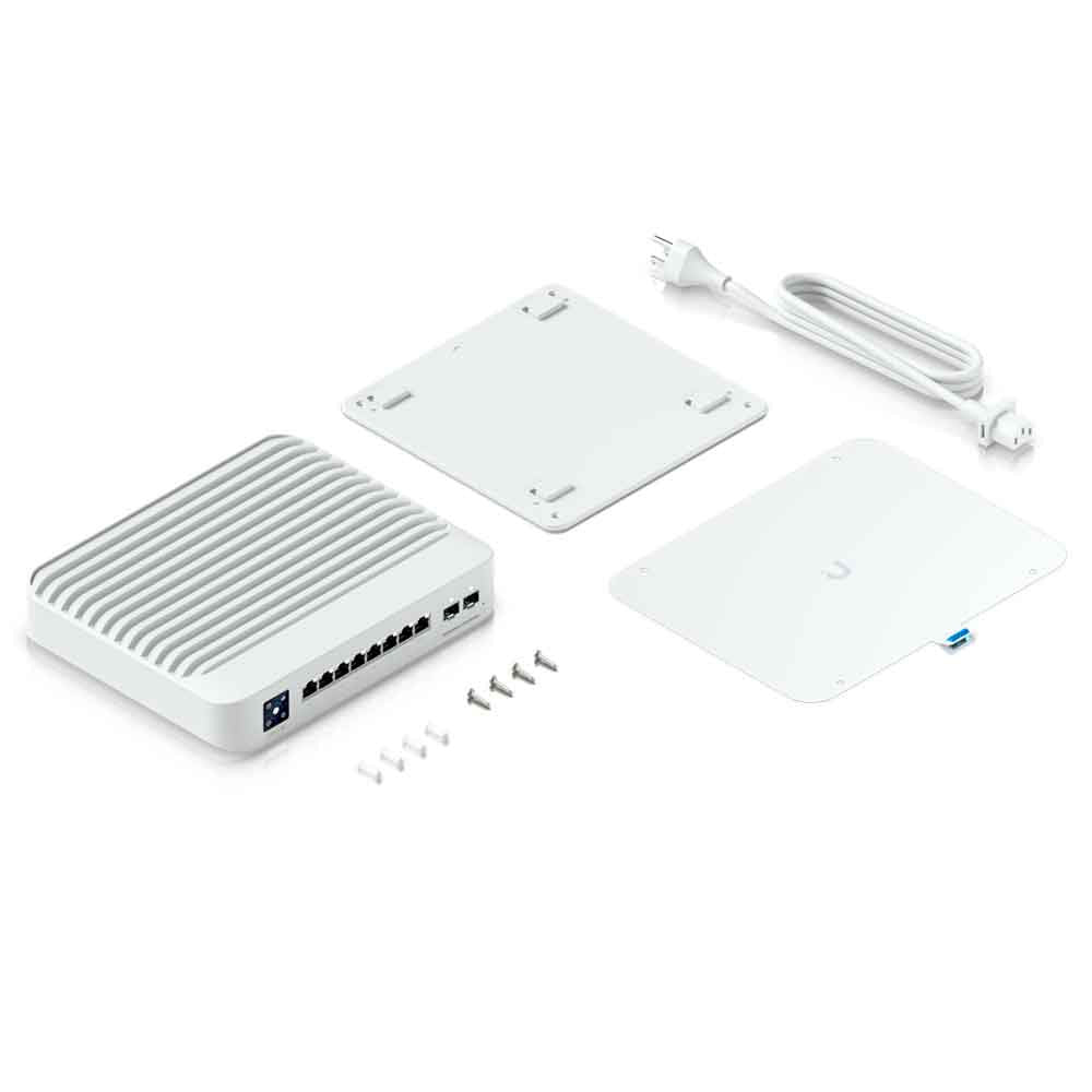 Ubiquiti USW-PRO-8-POE 8-Port Layer 3 Switch PoE+ & PoE++ Output 10G SFP+ 120W PoE,1.3" Touchscreen