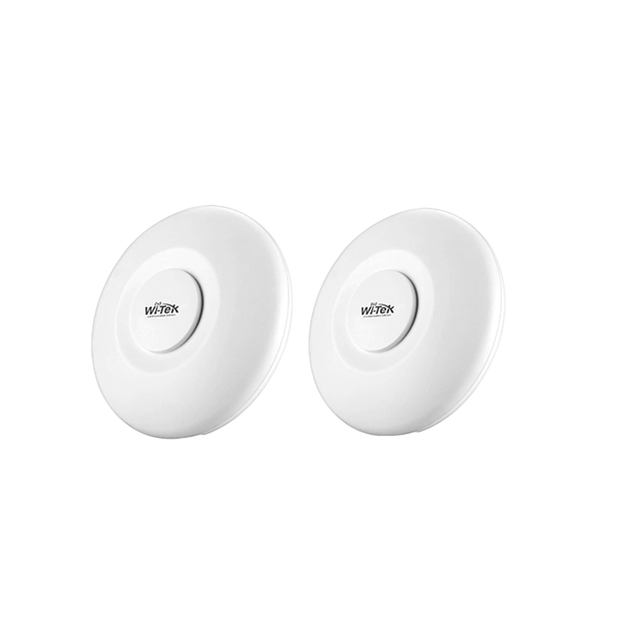 Wi-Tek WI-CPE515H-KIT Wireless Transmitter Kit, up to 4.9 miles ideal for video surveillance, 5 GHz, up to 300Mbps, 16dBi, IP65, Plug and Play, 60° Beamwidth, Cloud management.