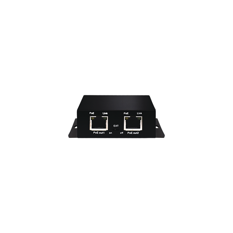Wi-Tek WI-PE31E PoE Extender with 802.3af/at Support, 30W, Up to 250m. PoE Output Ports: 2x100Mbps; PoE Input Port: 1x100Mbps