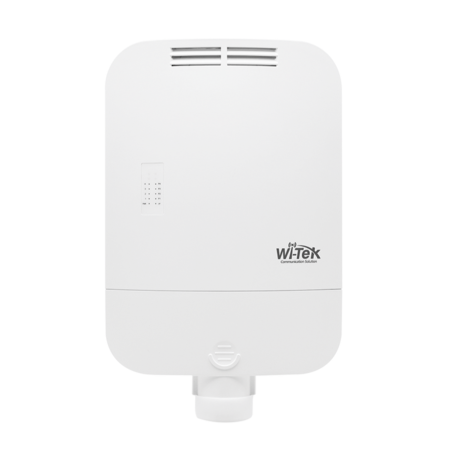 Wi-Tek WI-PS205-O Outdoor Waterproof 250 Meters Long-range PoE Switch, 4 10/100Mbps RJ45 PoE Ports and 1 10/100Mbps Uplink Ethernet Port, 6kV PoE surge protection