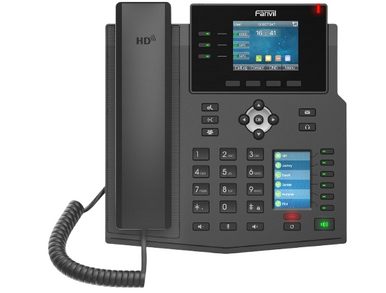 Fanvil X4U-V2 Enterprise IP Phone 12 SIP Lines Dual Color Displays PoE Bluetooth & Wi-Fi Support