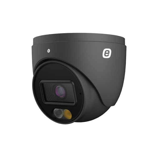 Epcom XE43D-GEN3(BLACK) Turret IP 4 MP / POE / 98ft (30m) Smart Dual Light (IR & White Light) / WDR / Micro SD / Built-In Microphone / IP67 / 2.8 mm Lens / Cloud Video Recording / Metal Housing / Support Smart Events / Dark Grey Color