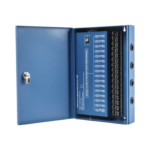Epcom Powerline XP-16DC-20-4KV Professional HEAVY DUTY Power Supply @ 20 Amps / 16 Channels / Up to 1.25 Amps per Output / Independent Adjustment from 11 to 15 Vdc per Output / Overload Protection / Noise Filter per Channel / Recommended for 4K