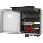 viaPhoton OHE-24-10PN-G4 Outdoor Hybrid Enclosure, 24 Fibers, 10 Power Circuits, No Tray, Gland pattern 4