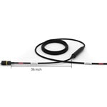 viaPhoton PWR-216-SH-HRTC-M5 Power Jumper, 2x16AWG Shielded Harting Coordination Power Cable, 5 Meter