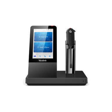 Yealink WH67-UC All in One DECT Headset Touchscreen Base Qi Wireless Charger USB Hub UC Compatible