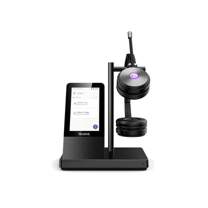 Yealink WH66-DUAL-TEAMS DECT Headset Touchscreen Base Qi Charger USB Hub 160m Range UC Ready