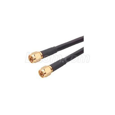 L-Com CCS58A-10 RG58C Coaxial Cable, SMA Male / Male, 10.0 ft