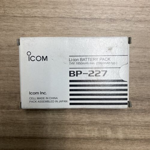 Icom BP-227 Li-Ion Battery Pack of 7.4v 1950mAh IP67