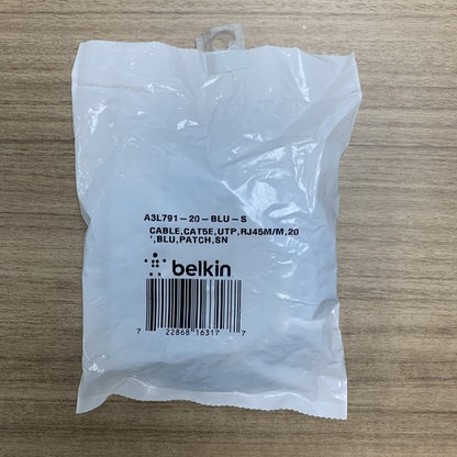 Belkin A3L791-20-BLU S Patch Cable 20ft Length CAT5e RJ45M