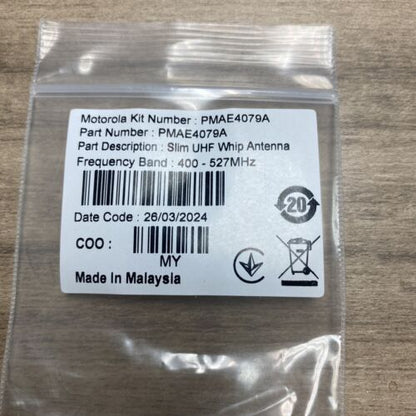 OEM Motorola PMAE4079A 403-527MHz UHF Slim Whip Antenna XPR3500 XPR7550 R7