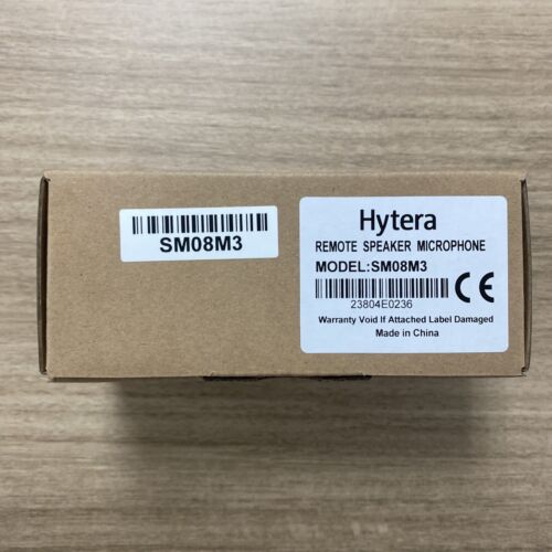 Hytera SM08M3 Remote Speaker Microphone with 3.5mm Audio Jack and Swivel Clip