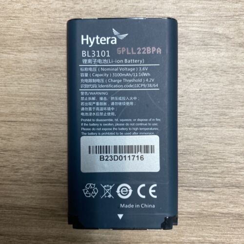 Hytera BL3101 Li-ion Battery 3100 mAh RoHS for PNC370 Radio