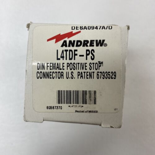 Andrew L4TDF-PS DIN Female Positive Stop Connector for  1/2 Interface 7-16