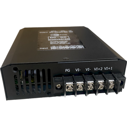 Tycon Voltage Converter +/- 36-72VDC IN. 56VDC @ 4.46A 250W Regulated OUT. Isolated