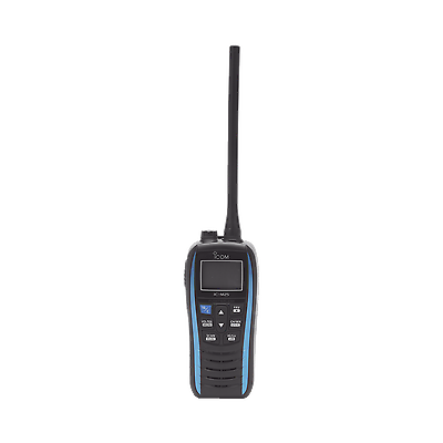 Icom IC-M25 Floating Marine VHF Handheld 5W Marine Blue Lightweight Large LCD