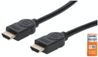 Manhattan 355346 Premium High Speed HDMI Cable 4K UHD 18 Gbps Ethernet ARC Support