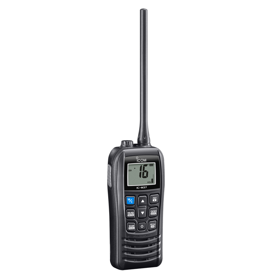 Icom IC-M37 Marine VHF Portable Radio 6W Float'n Flash Function 700 mW Audio