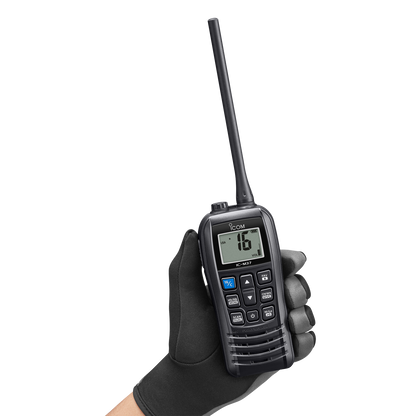 Icom IC-M37 Marine VHF Portable Radio 6W Float'n Flash Function 700 mW Audio