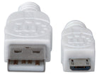 Manhattan 323987 Hi-Speed USB 2.0 Device Cable Standard-A Male to Micro-B Male 480 Mbps Shielded