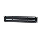 Intellinet 513579 Cat5e Patch Panel 48 Ports 19" Rackmount UL E313857 UTP Ethernet Supports 22-26 AWG 2U Height