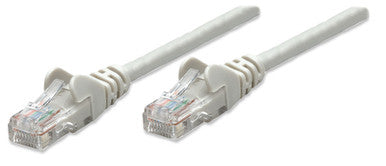 Intellinet Network Cable, Cat5e, UTP RJ-45 Male / RJ-45 Male, 1.5 m (5 ft.), Gray