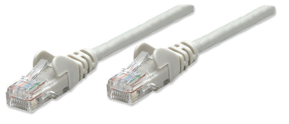 Intellinet Network Cable, Cat5e, UTP RJ-45 Male / RJ-45 Male, 1.5 m (5 ft.), Gray