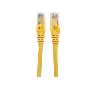 Intellinet 347471 1 ft CAT5e Network Cable Copper RJ45 Male-Male (Yellow)