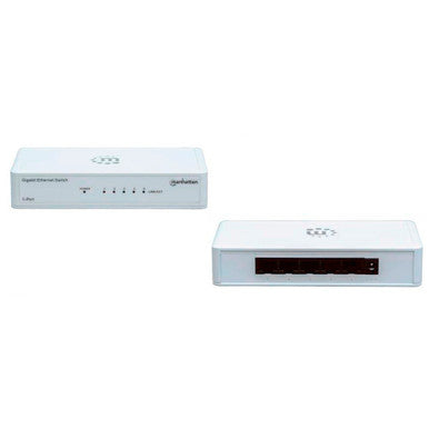 Intellinet 560696 5-Port Gigabit Ethernet Switch 1000Mbps Plug and Play Green Ethernet Compact Design