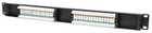 Intellinet 519526 Cat6 Patch Panel 16 Ports 19" Rackmount UL Listed UTP Ethernet Supports 22-26 AWG 1U Height