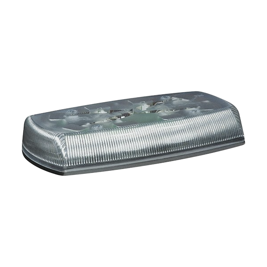 ECCO 5580CA Mini Light Bar: 15 in Lg - Vehicle Lighting, 3 in Ht - Vehicle Lighting, Flashing, 8 Heads