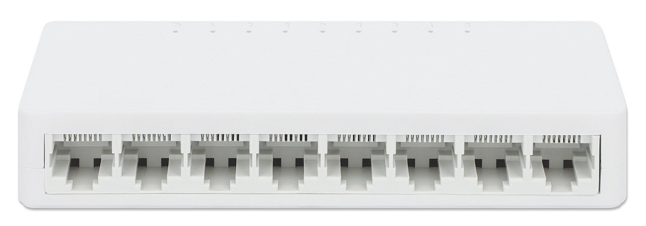 Manhattan 560689 8-Port Fast Ethernet Switch 10/100 Mbps Auto MDI/MDI-X Plug and Play Power Saving