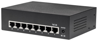 Intellinet 561204 8-Port Gigabit PoE+ Switch 60W Power Budget Private VLAN Auto-Sensing Ports Green Ethernet