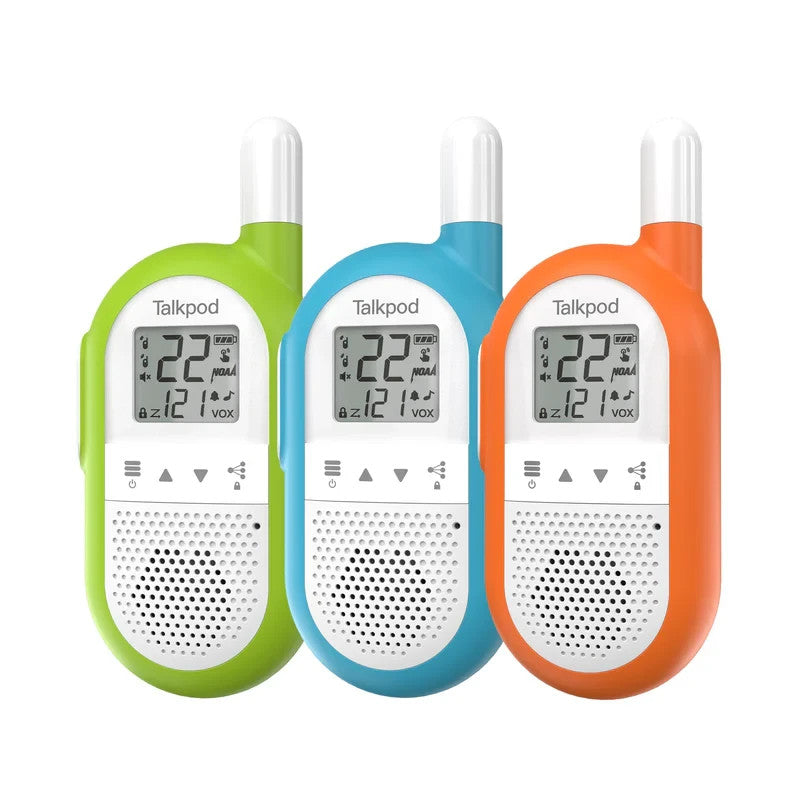 Talkpod F40 FRS Walkie Talkies License-Free 2-Way Radios Kids Adults Camping