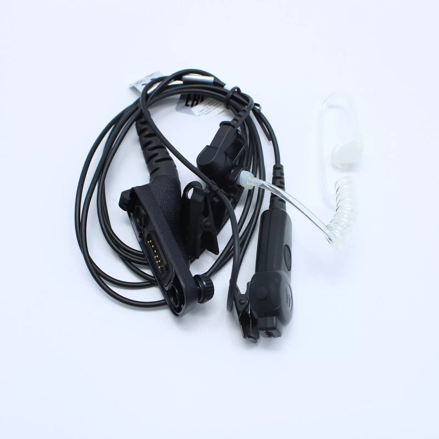 Motorola PMLN6129A 2-Wire Surveillance Kit Clear Translucent Tube Black APX XPR