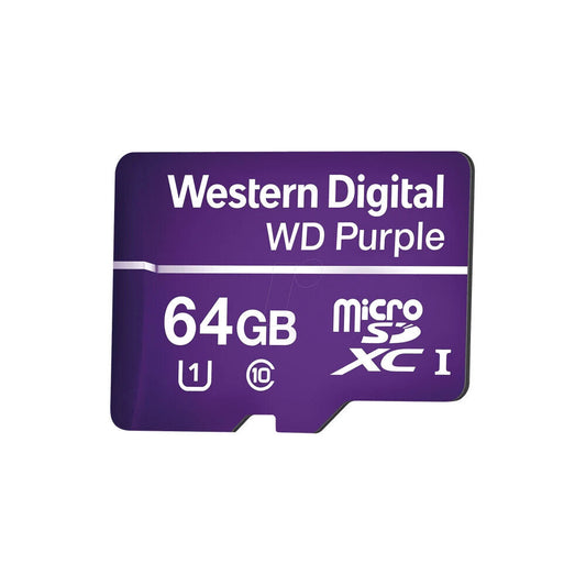 Western Digital MicroSD WD64MSD 64GB GB SDA 6.0 Specialized for Surveillance