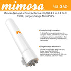 Mimosa N5-360 360 Beamforming Dual Polarity Antenna 4.9-6.4GHz 4x4 100-00075